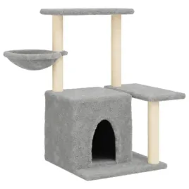 drapak-dla-kota-wielopoziomowy-jasnoszary-845x57x83-cm