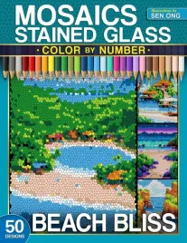 beach-bliss-stained-glass-mosaics-color-by-number-50-dreamy-coastal-landsc