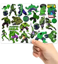 tatuaze-zmywalne-wodne-dla-dzieci-dzieciece-hulk-wzory-super-jakosc