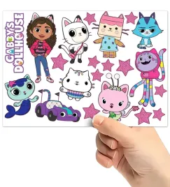 tatuaze-zmywalne-dla-dzieci-dzieciece-koci-domek-gabi-wzory-super-jakosc