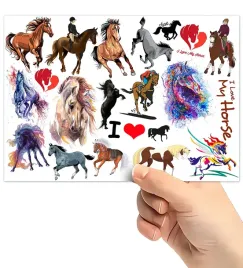 tatuaze-zmywalne-wodne-dla-dzieci-dzieciece-konie-wzory-super-jakosc