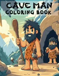 caveman-coloring-book-for-kids-kids-coloring-book-cavemen-8x5x11-with-30