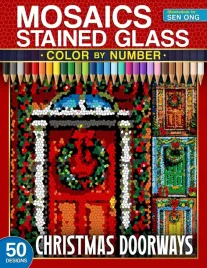 christmas-doorways-stained-glass-mosaics-color-by-number-50-festive-front
