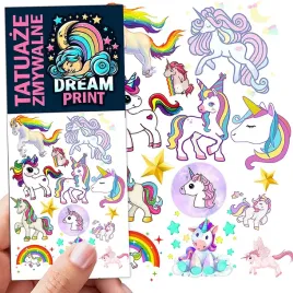 tatuaze-zmywalne-dla-dzieci-dzieciece-jednorozce-unicorn-wzory-jakosc