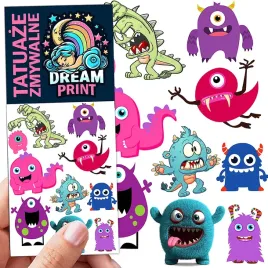 tatuaze-zmywalne-dla-dzieci-dzieciece-monsters-potwory-wzory-jakosc