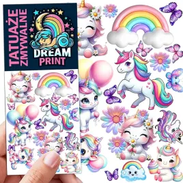 tatuaze-zmywalne-dla-dzieci-dzieciece-jednorozce-unicorn-kon-wzory-jakosc