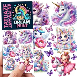 tatuaze-zmywalne-dla-dzieci-dzieciece-jednorozce-unicorn-kon-wzory-jakosc