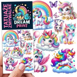 tatuaze-zmywalne-dla-dzieci-dzieciece-jednorozce-unicorn-kon-wzory-jakosc