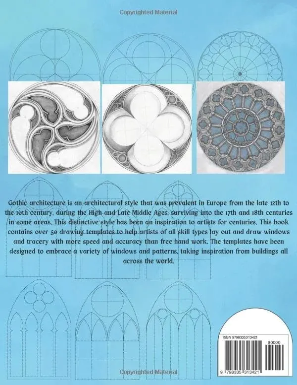 gothic-architecture-drawing-templates-activity-book