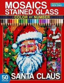 santa-claus-stained-glass-mosaics-color-by-number-50-joyful-christmas-scen