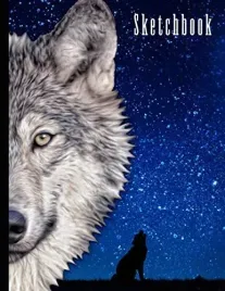 sketchbook-wolf-themed-personalized-artist-book-or-soft-cover-blank-sketch