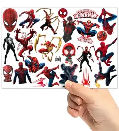 tatuaze-zmywalne-wodne-dla-dzieci-dzieciece-spiderman-wzory-super-jakosc