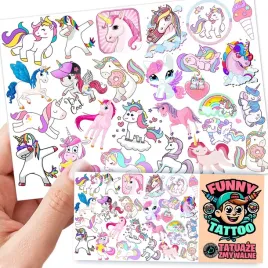 tatuaze-zmywalne-dla-dzieci-dzieciece-jednorozce-unicorn-wzory-jakosc