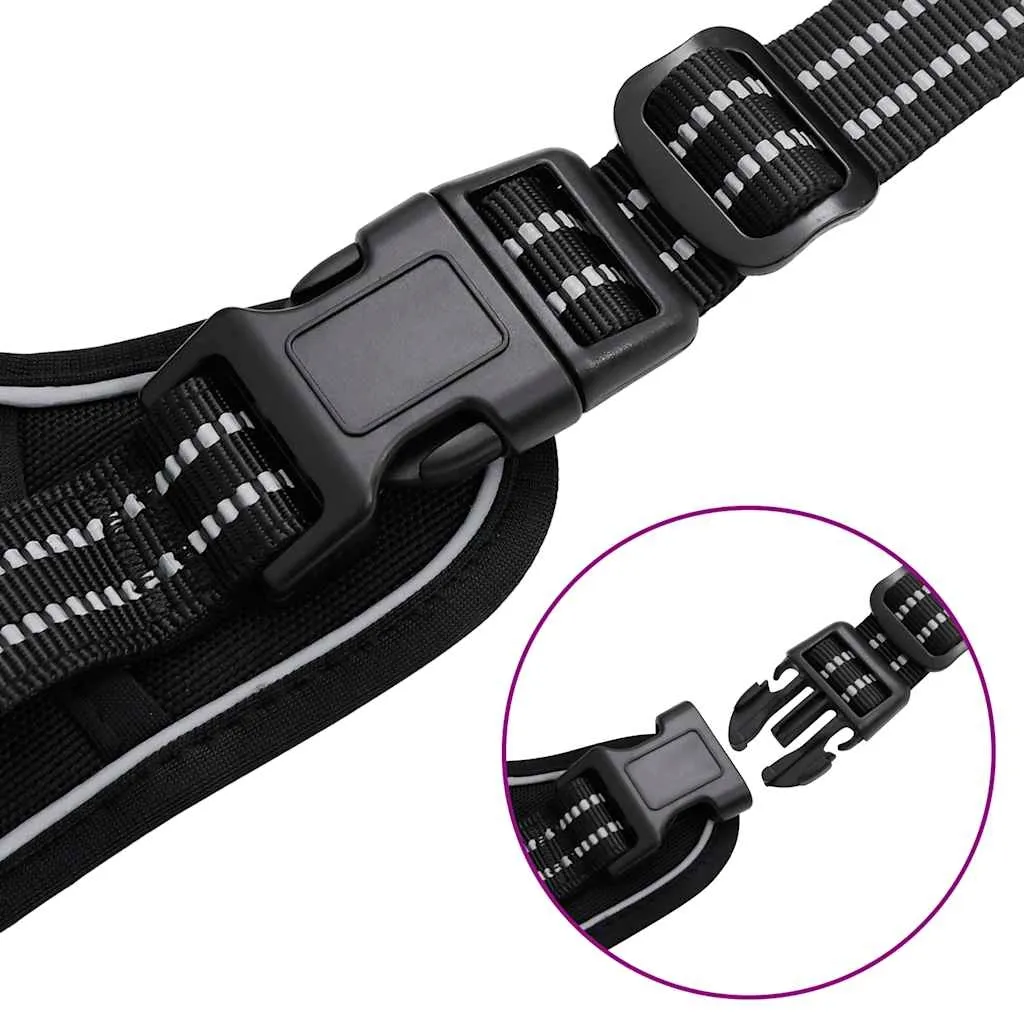 szelki-dla-psa-regulowane-czarne-m-stan-nowy