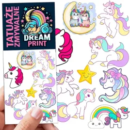 tatuaze-zmywalne-dla-dzieci-dzieciece-jednorozce-unicorn-wzory-jakosc