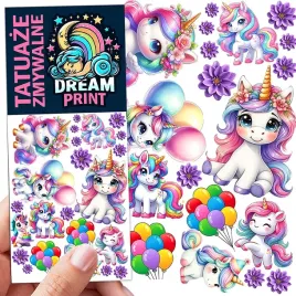 tatuaze-zmywalne-dla-dzieci-dzieciece-jednorozce-unicorn-kon-wzory-jakosc