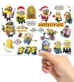 tatuaze-zmywalne-wodne-dla-dzieci-dzieciece-minionki-wzory-super-jakosc