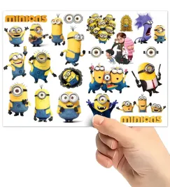 tatuaze-zmywalne-wodne-dla-dzieci-dzieciece-minionki-wzory-super-jakosc