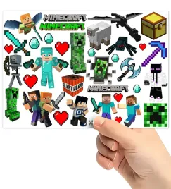 tatuaze-zmywalne-wodne-dla-dzieci-dzieciece-minecraft-wzory-super-jakosc