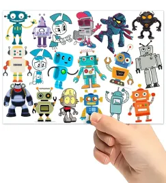 tatuaze-zmywalne-wodne-dla-dzieci-dzieciece-robots-wzory-super-jakosc