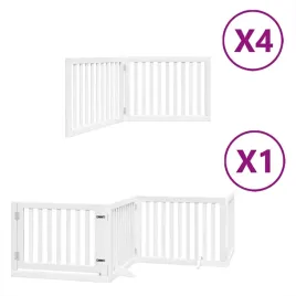 skladana-bramka-dla-psa-z-drzwiami-12-paneli-biala-960-cm