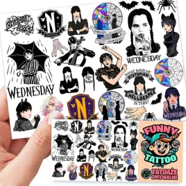 tatuaze-zmywalne-dla-dzieci-dzieciece-wednesday-wzory-jakosc