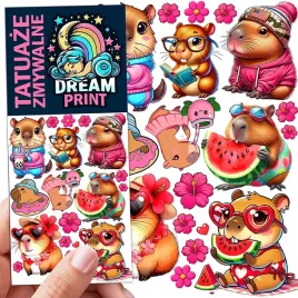 tatuaze-zmywalne-dla-dzieci-dzieciece-kapibara-capybara-wzory-jakosc