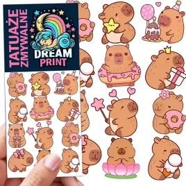 tatuaze-zmywalne-dla-dzieci-dzieciece-kapibara-capybara-wzory-jakosc
