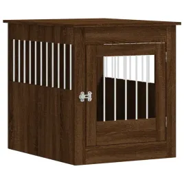 kojec-dla-psa-2-w-1-z-zamykanymi-drzwiami-brazowy-dab-645-x-80-x-71-cm