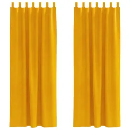 zaslony-zaciemniajace-2-pcs-musztardowy-zolty-140-x-225-cm