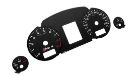 Zdjęcie produktu Audi A4 B6/B7 – wersja RS4 - zamiennik tarcz licznika z MPH na km