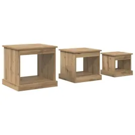 stolik-kawowy-3-pcs-dab-rzemieslniczy-material-drewnopochodny