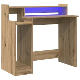 biurko-led-z-polkami-i-zlaczem-usb-w-kolorze-dab-rzemieslniczy