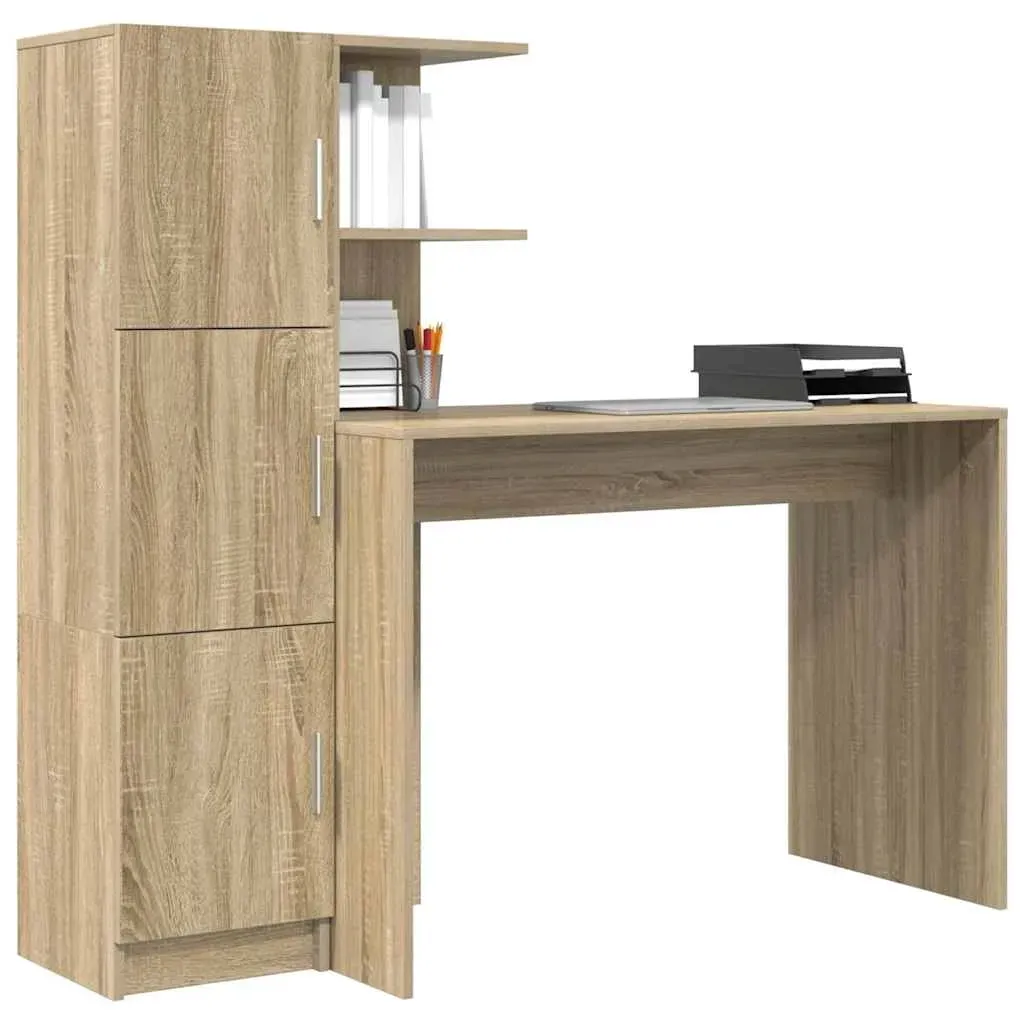 biurko-2-pcs-dab-sonoma-stan-nowy