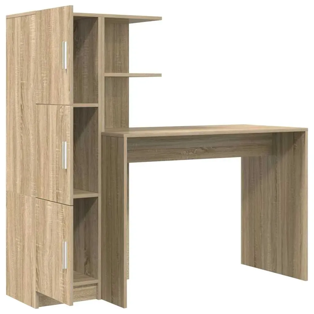 biurko-2-pcs-dab-sonoma-stan-nowy