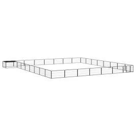 kojec-dla-psa-32-panele-czarny-100x50-cm-stal