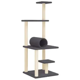 drapak-dla-kota-z-sizalowymi-slupkami-ciemnoszary-136-cm