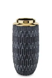 wazon-ceramiczny-ozdobny-czarny-zloty-25x12x12