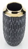 wazon-ceramiczny-ozdobny-czarny-zloty-25x12x12-stan-nowy