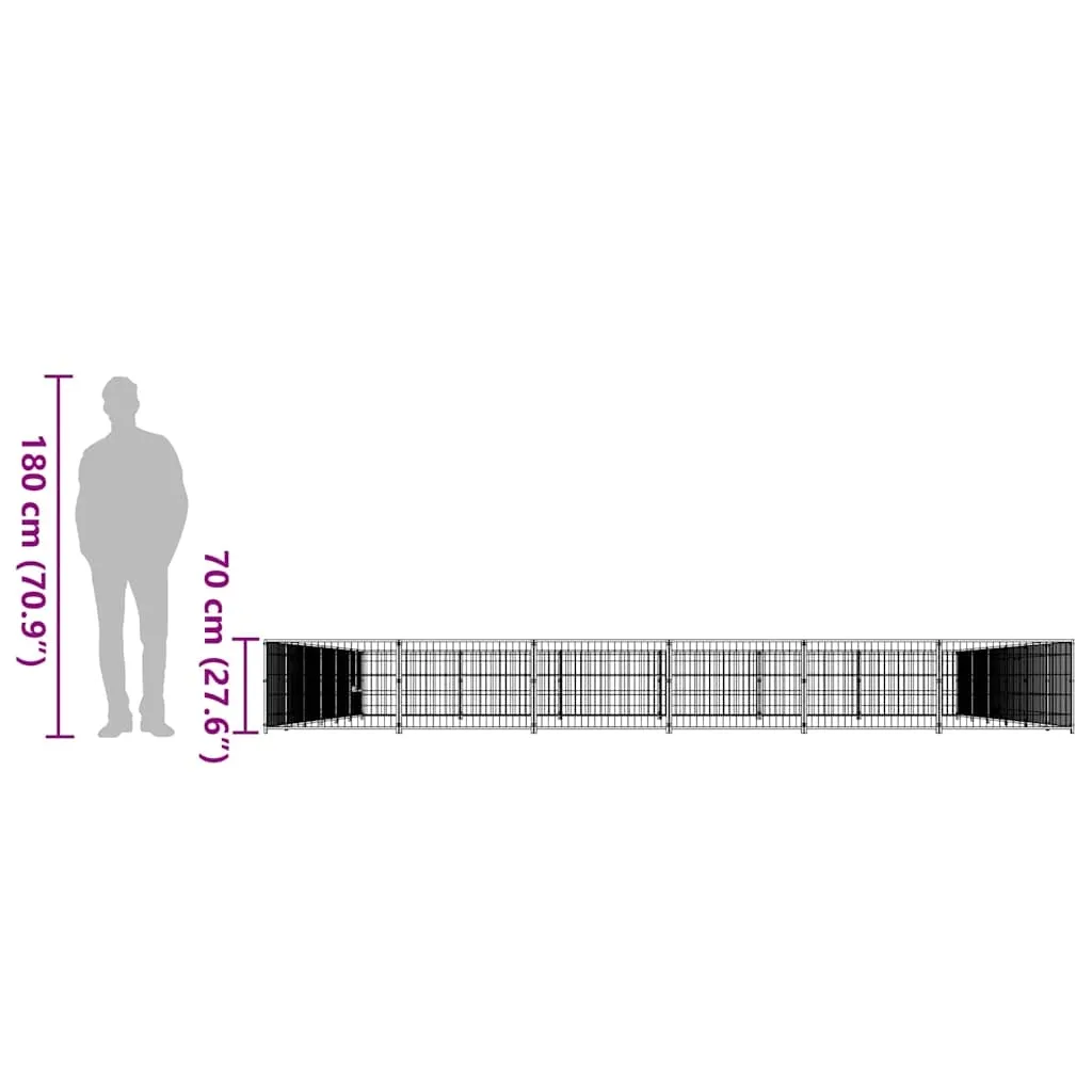kojec-dla-psa-czarny-36-m-stalowy