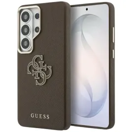 etui-guess-grained-big-4g-metal-logo-do-samsung-galaxy-s26-ultra-brazowy
