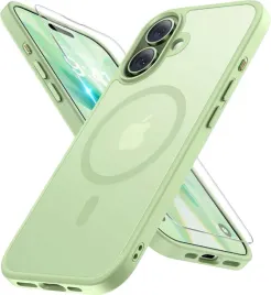 miracase-etui-magsafe-do-iphone-17-63-matowe-jasny-zielony-szklo-lcd