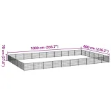 kojec-dla-psa-czarny-60-m-stalowy-material-wykonania-metal