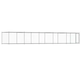 klatka-dla-psa-z-drzwiami-szara-10x2x15-m-stal