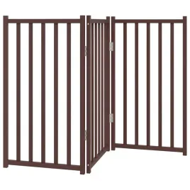 skladana-bramka-dla-psa-3-panele-brazowy-dab-150-cm-drewno