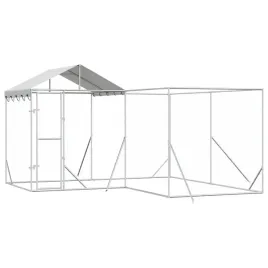 kojec-dla-psa-z-dachem-srebrny-4x4x25-m-stal-galwanizowana