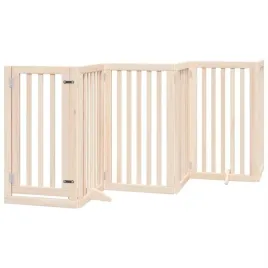bramka-dla-psa-drewniana-300-cm-skladana-kolor-naturalny-50x90-cm