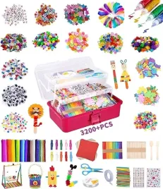 zestaw-kreatywny-dla-dzieci-plastyczny-rekodzielo-koraliki-naklejki