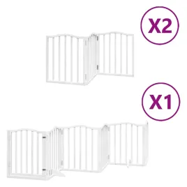 skladana-bramka-dla-psa-z-drzwiami-12-paneli-biala-600-cm