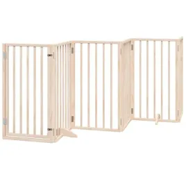 bramka-dla-psa-drewniana-300-x-90-cm-kolor-naturalny-wolnostojaca